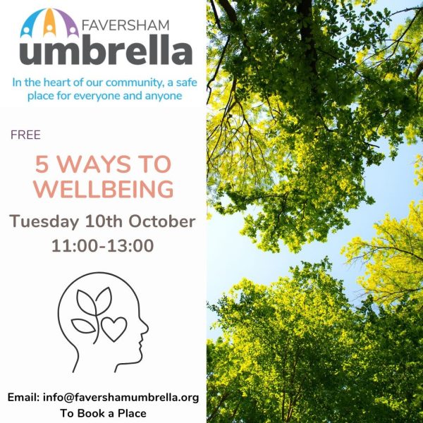 Faversham Umbrella - 5 Ways to Wellbeing