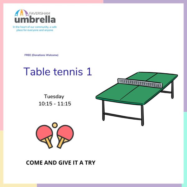 Faversham Umbrella - Table Tennis 1