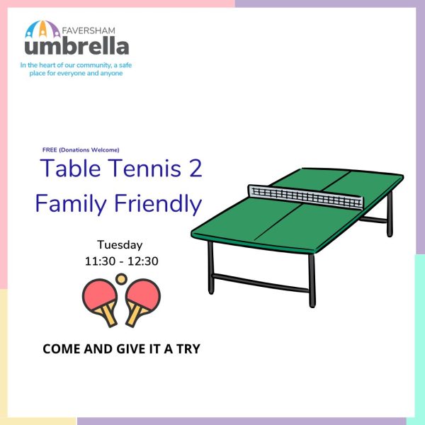 Faversham Umbrella - Table Tennis 2- Family Friendly