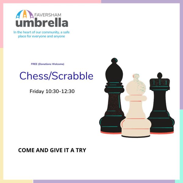 Faversham Umbrella - Chess/ Scrabble 