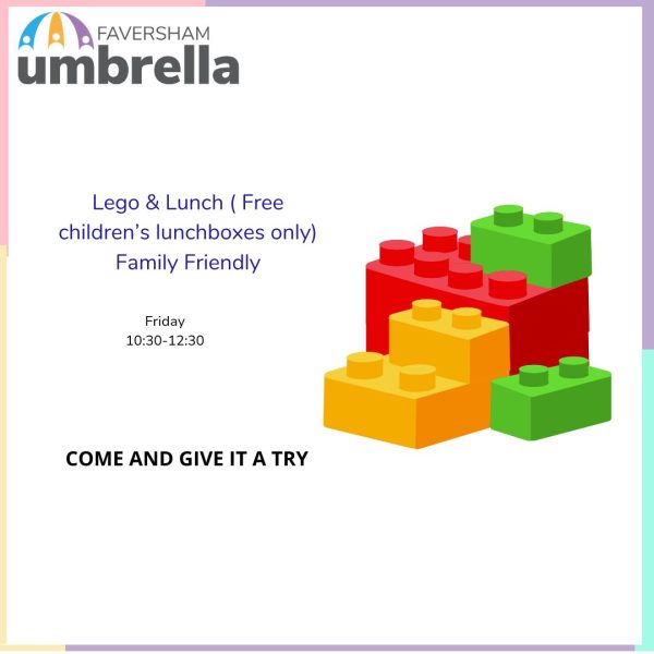 Faversham Umbrella - Lego & Lunch (Free children's lunchboxes only)