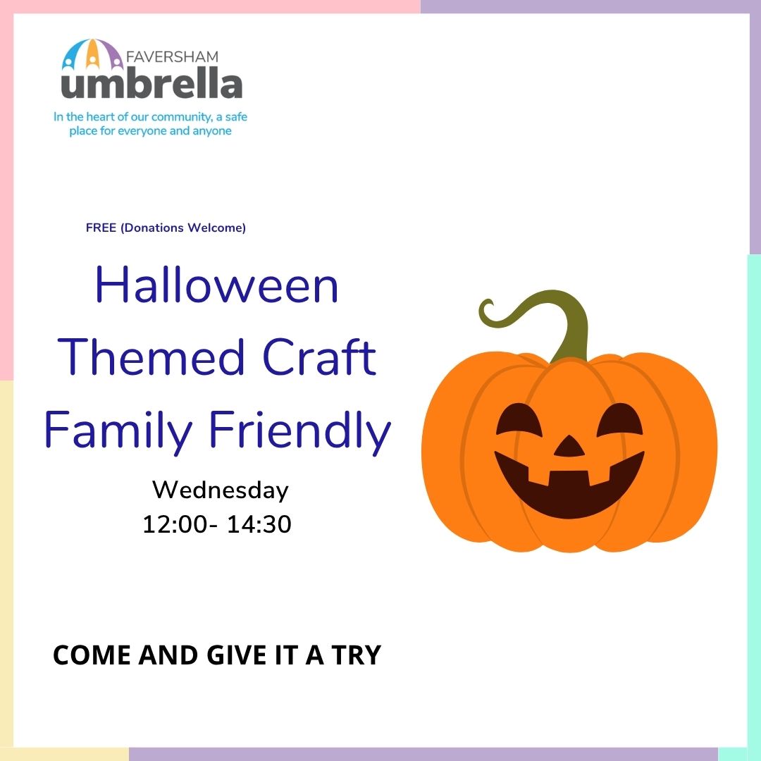 Faversham Umbrella - Halloween Themed Craft Club- Family Friendly